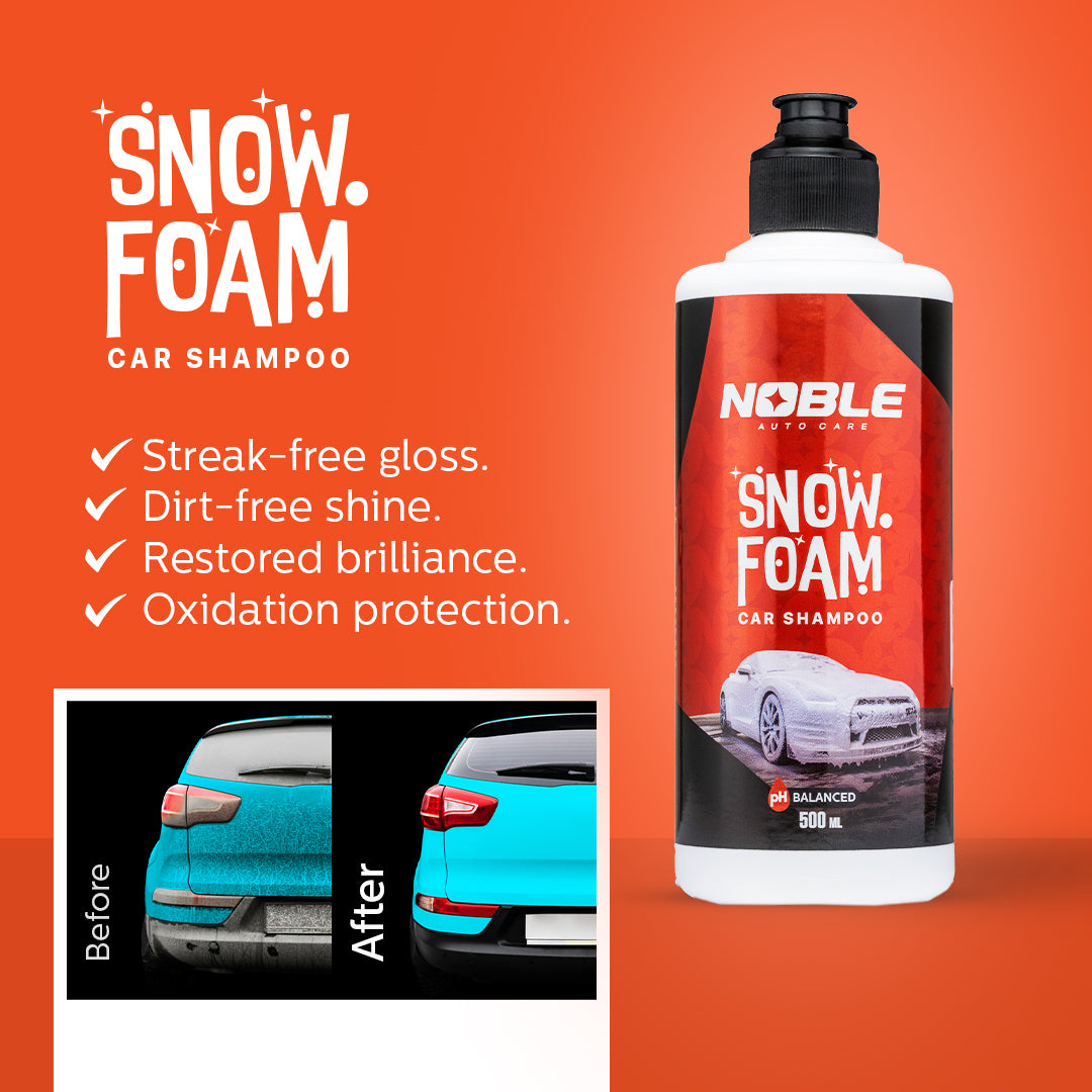 Snow Foam Car Shampoo | Safe for Paint | Tough on Grime | Eco-Friendly | Thick Foam (500ML)