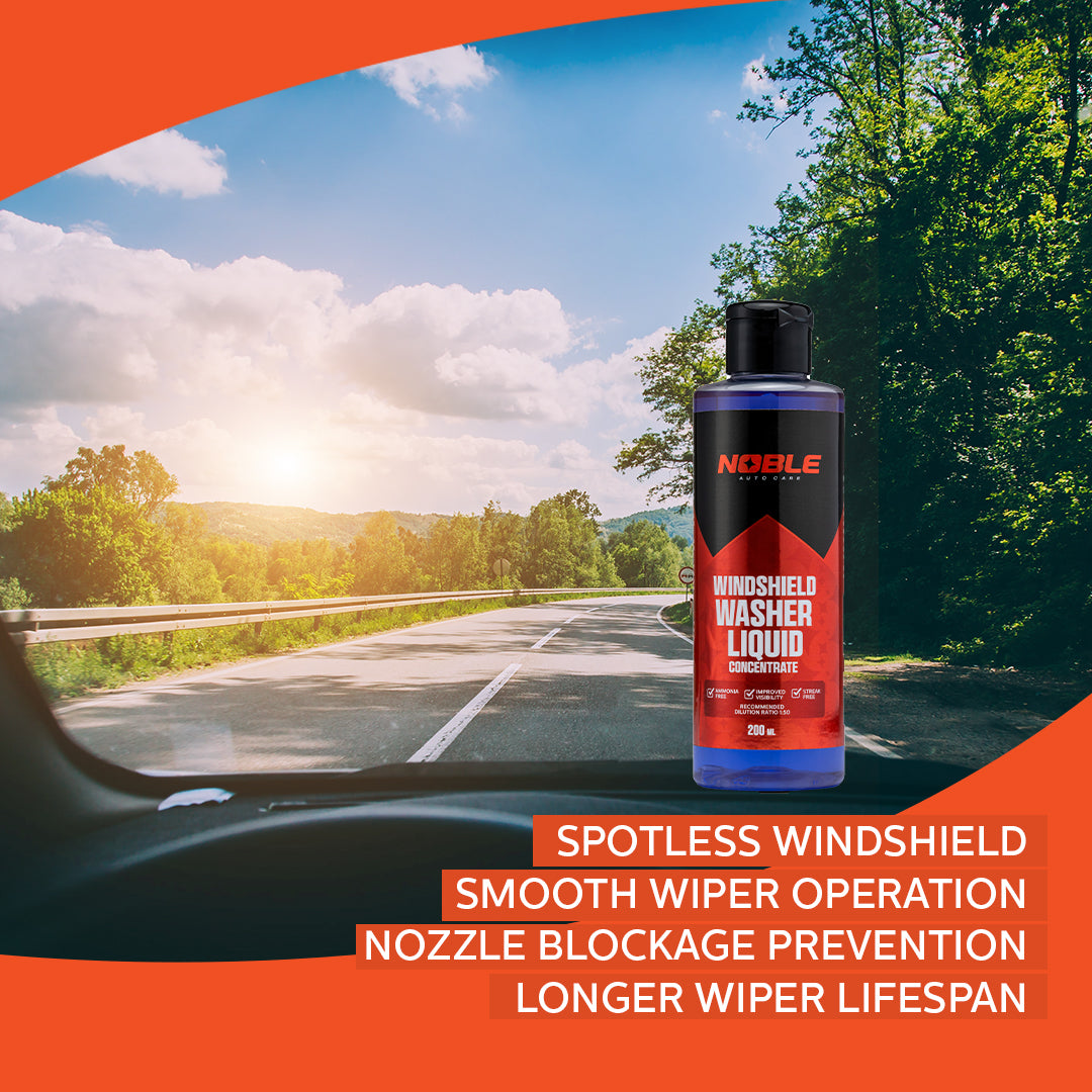 Windshield Washer Liquid | Ammonia-Free | Safe for Vehicle (200ml)