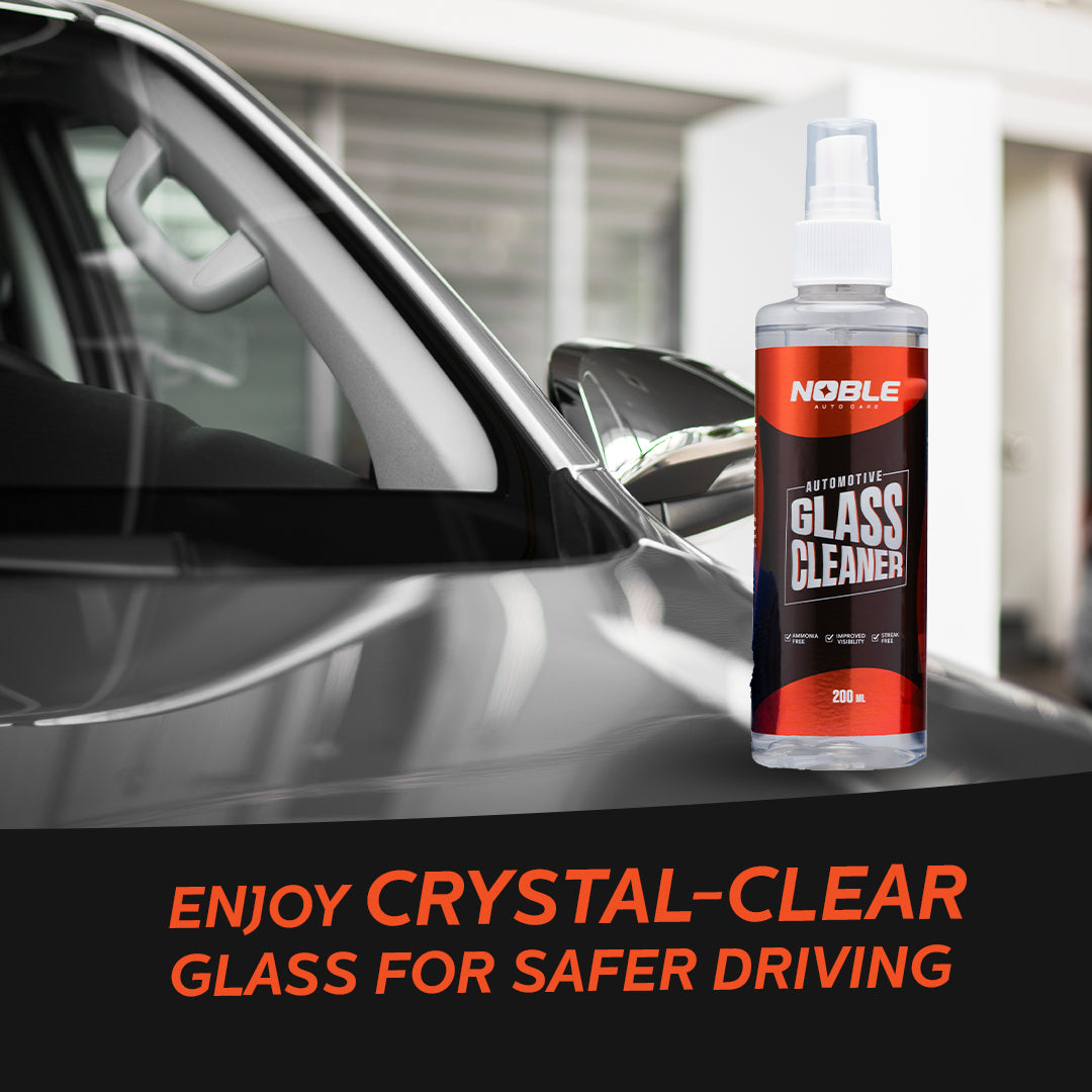 Automotive Glass Cleaner | Streak-Free | Ammonia-Free | Safe for Tinted Windows (200ml)