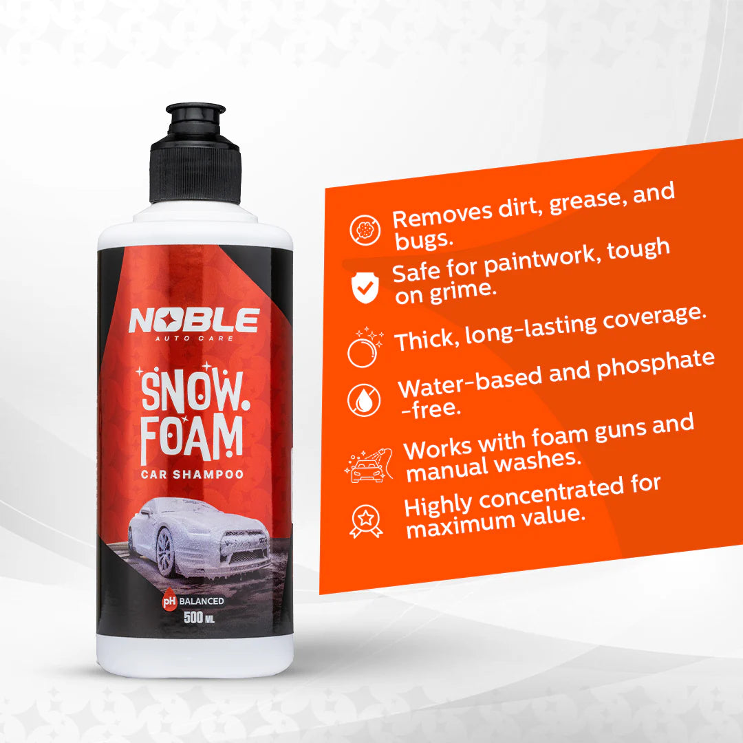 Foam Wash & Drying Combo (SNOW FOAM SHAMPOO + 1200 GSM DRYING TOWEL)