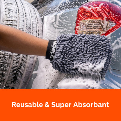 COMPLETE Car Care Kit (SNOW FOAM SHAMPOO + WASH MITT + 1200 GSM DRYING TOWEL)