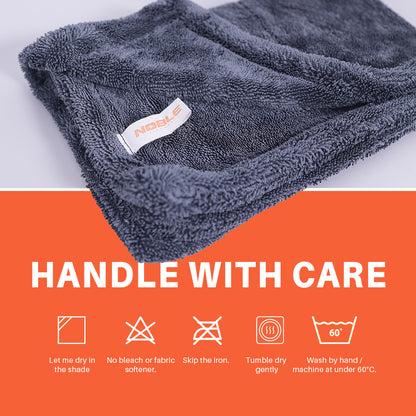 WASH & DRY COMBO (1200GSM DRYING TOWEL + WASH MITT)