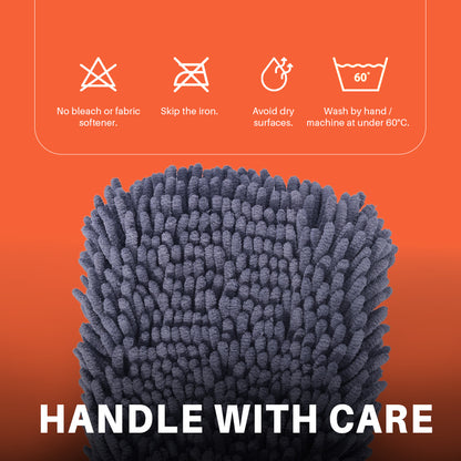 Microfiber Wash Mitt | Scratch-Free | High Sud Retention
